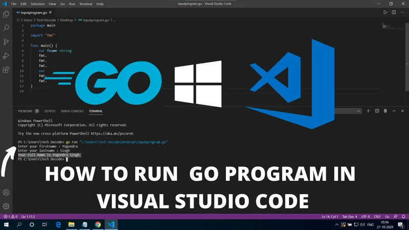 How To Run Go Program in Visual Studio Code