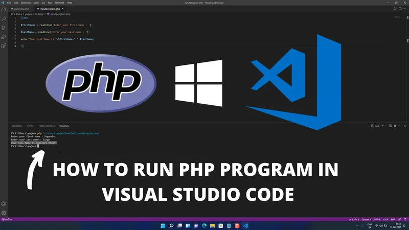 How To Run PHP in Visual Studio Code on Windows 11