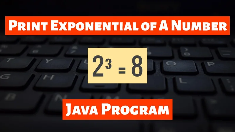 Print Exponential of A Number in Java