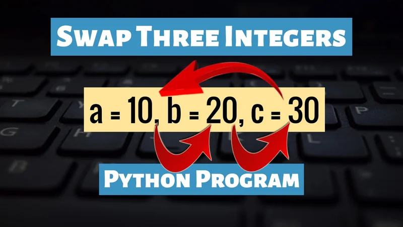 Swap Three Integers Without Temporary Variable in Python