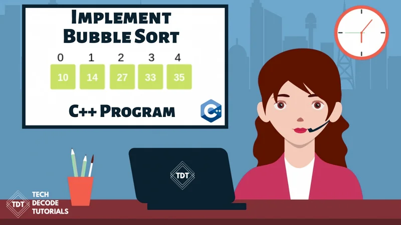 Implement Bubble Sort using C++