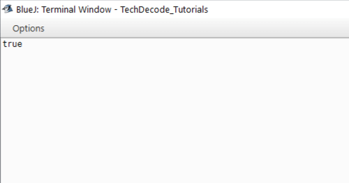 Output of the Program