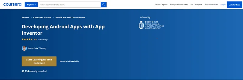 Best Coursera Android App Development